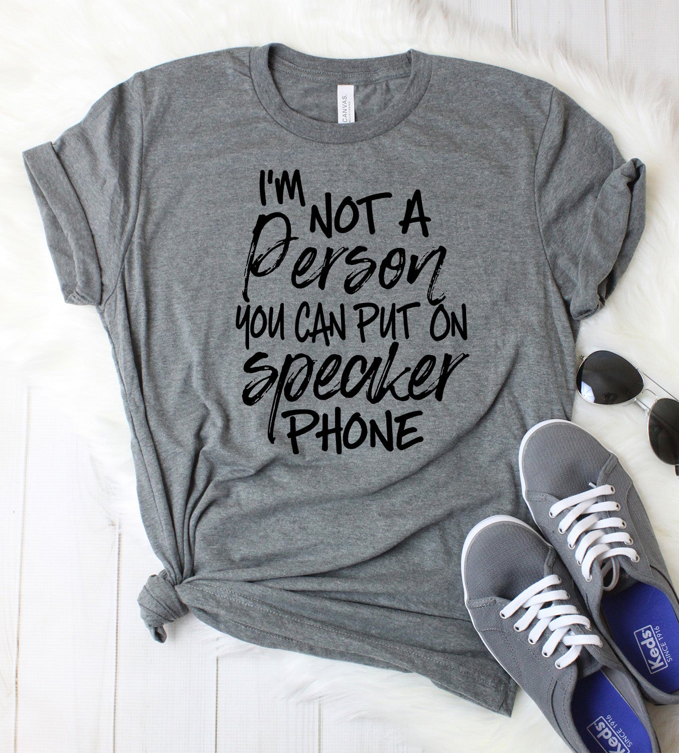 I_m_Not_a_Person_You_Can_Put_on_Speaker_Phone_Dark_Grey_T-Shirt.jpg I'm Not a Person You Can Put on Speaker Phone T-Shirt