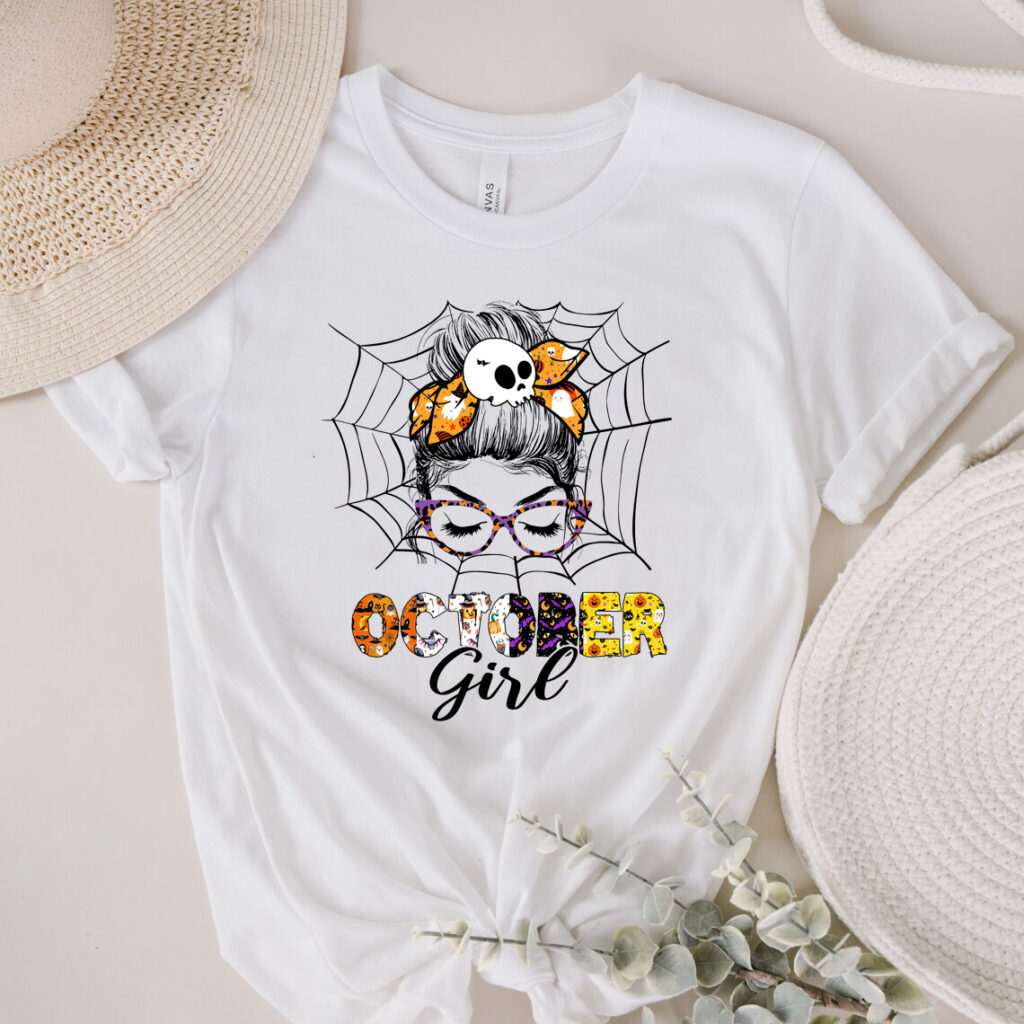 funny october girl birthday happy halloween t shirt 1 caibr
