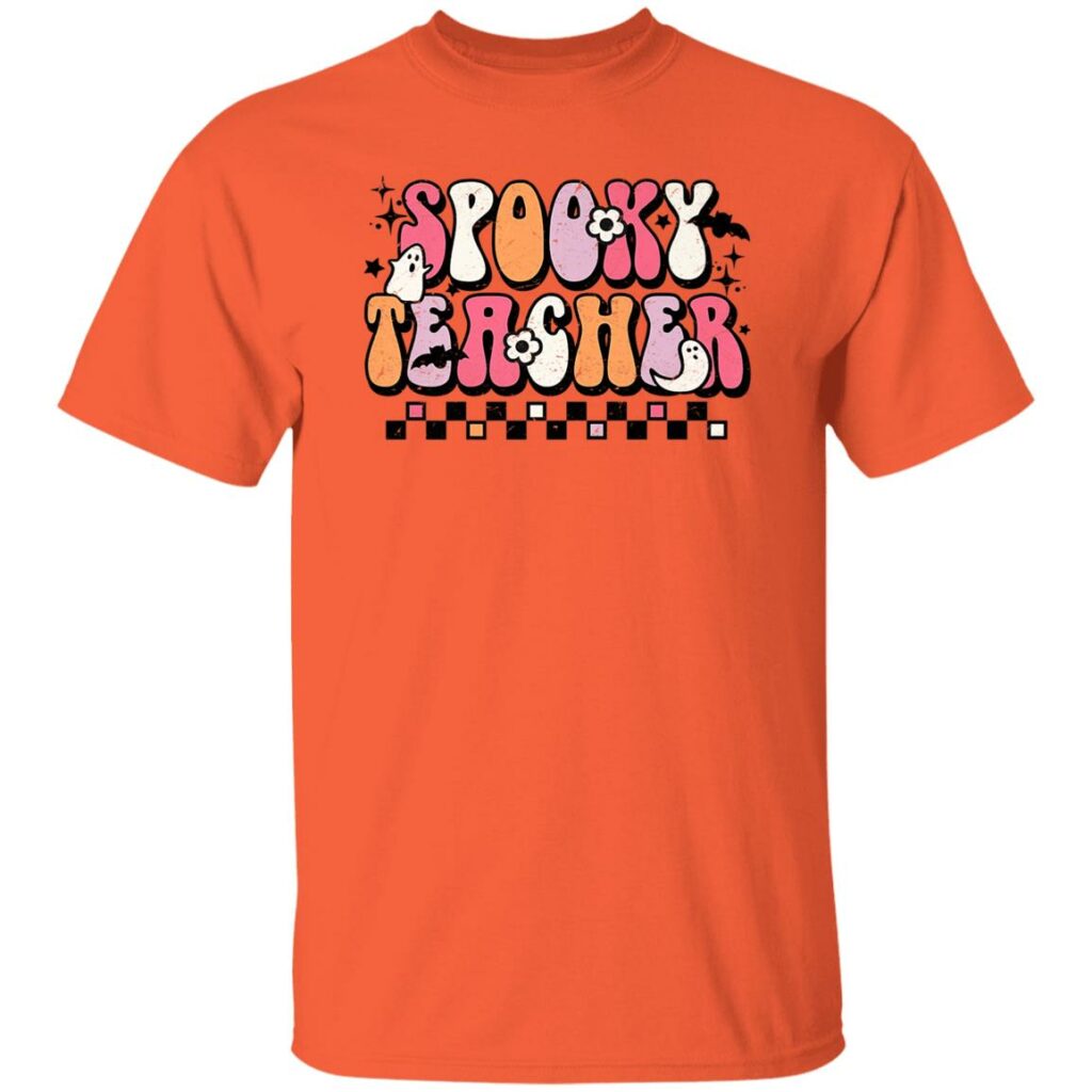 funny spooky season retro spooky teacher halloween costume shirt t shirt 1 icit3