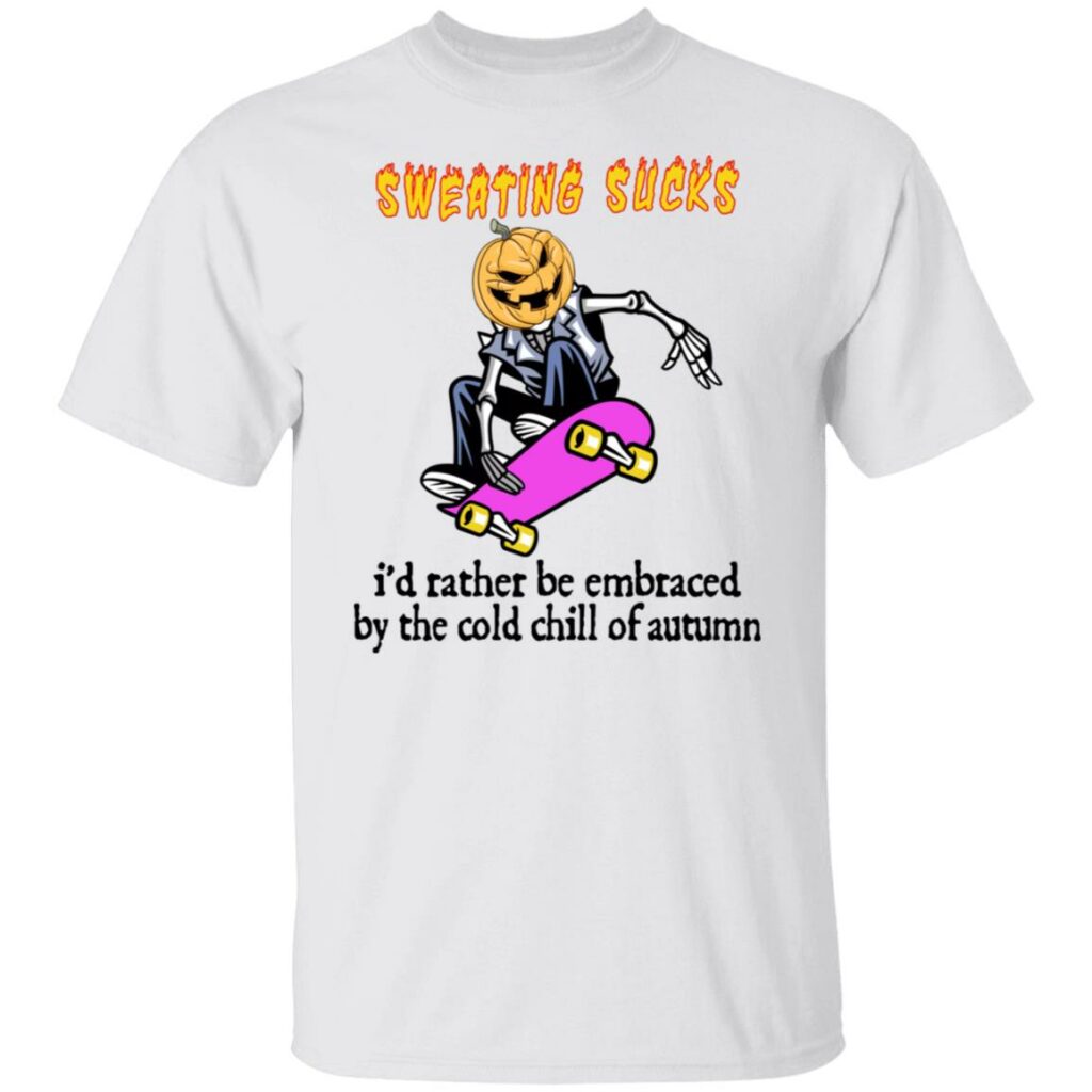 sweating sucks skeleton pumpkin head halloween funny t shirt 1 wgg2z