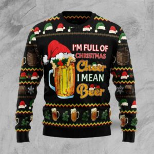 christmas cheer beer ugly christmas sweatshirt sweater 1 f1ab1v