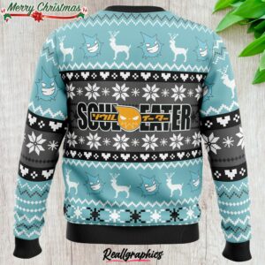 christmas black star soul eater ugly christmas sweater 4 hh3hug