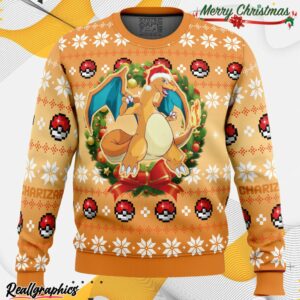 christmas charizard pokemon ugly christmas sweater 1 jfyn8h