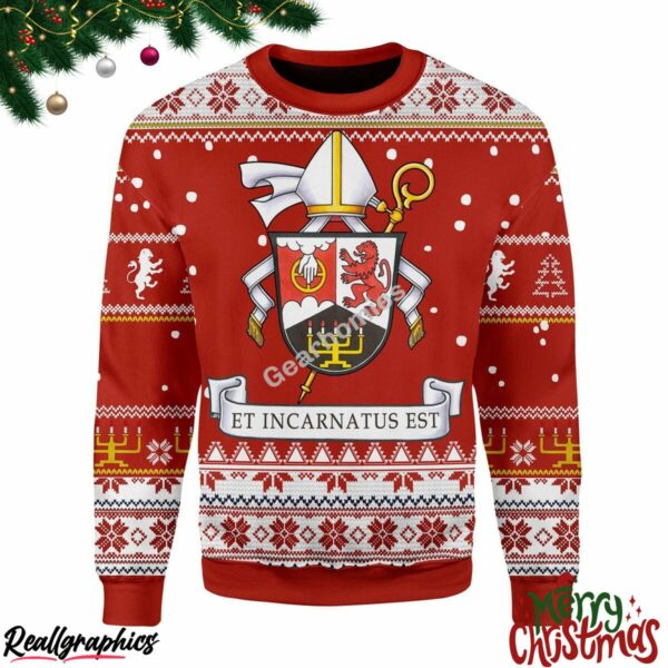 christmas order of saint benedict christmas ugly sweatshirt sweater 1 faskfc
