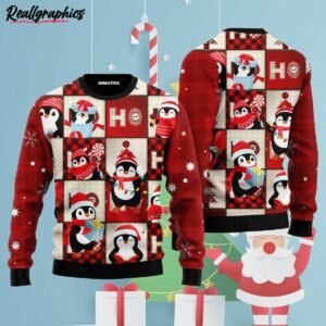 cute penguin ugly christmas sweater fkhohz
