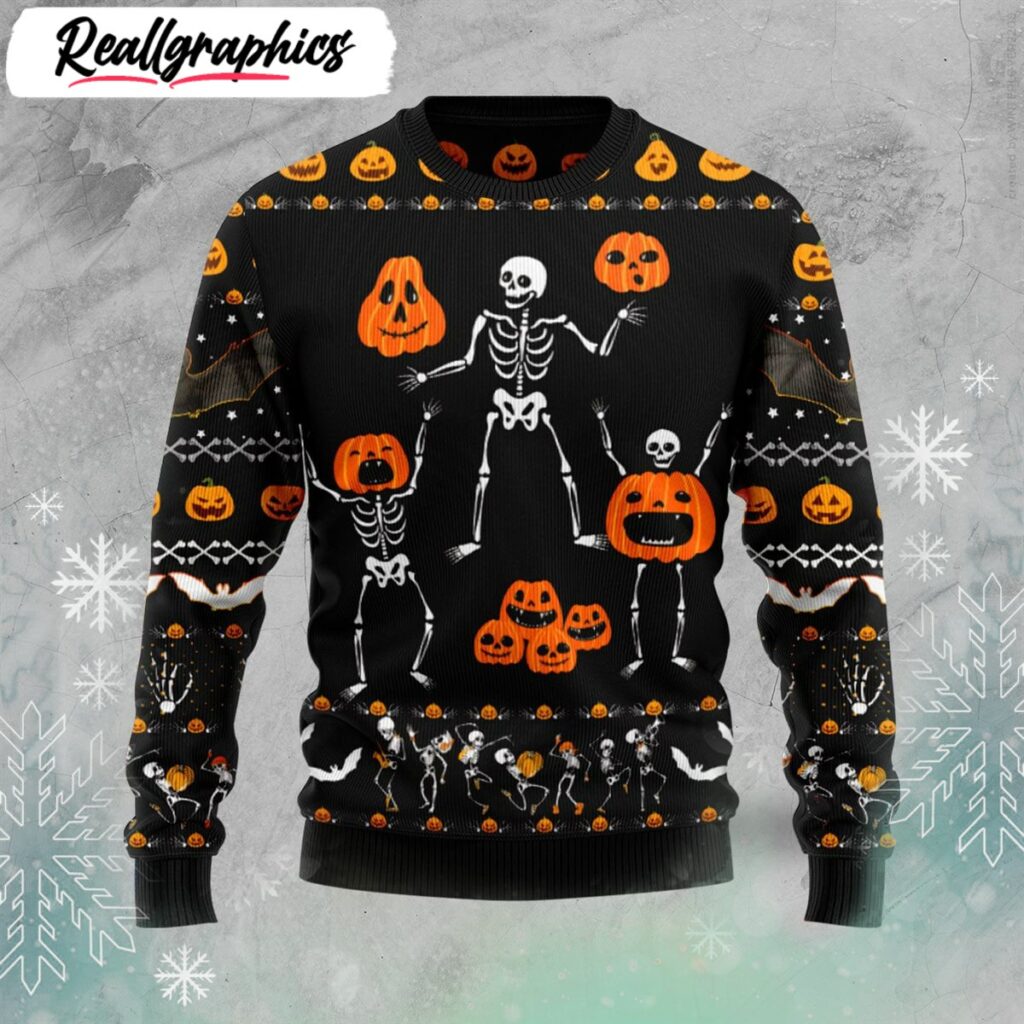 skeleton pumpkin halloween sweater cute halloween tee 1 sdyvm5
