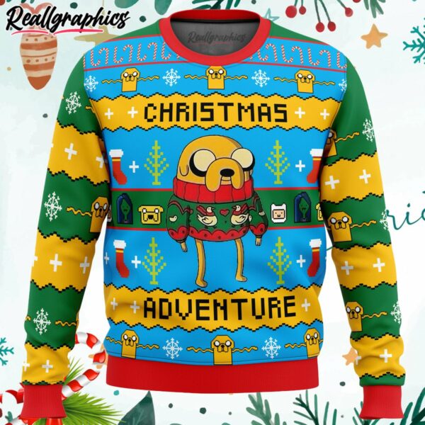 christmas adventure time ugly christmas sweater ve3f0