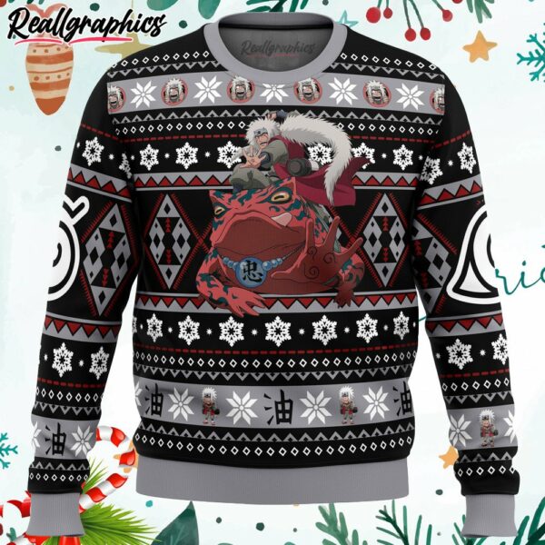 christmas jiraiya naruto ugly christmas sweater noauc