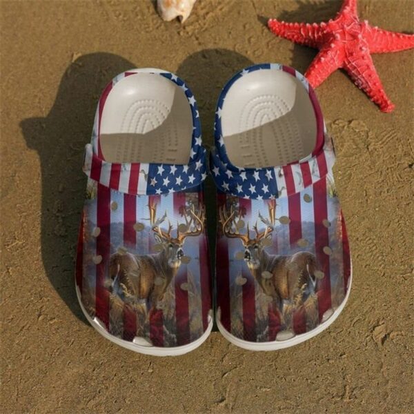deer hunting american flag crocs deer crocs deer hunting classic clog for father day thmxj6