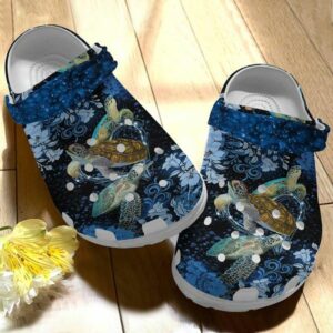 flower ocean shoes classic clog sea turtle shoes spring come and bring happy etuihw