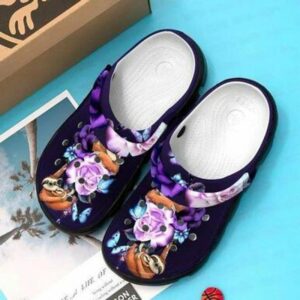 flower sloth classic clogs shoes purple roses crocs sloth family water shoes flowers ovr23u