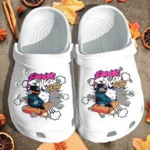 friday night funkin game battle whitty white classic clogs shoes prflxf