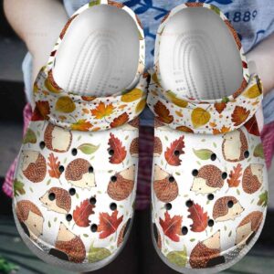 hedgehog autumn is here classic clogs shoes o3vaks