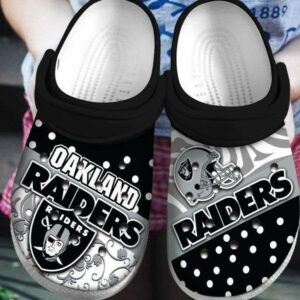 las vegas raiders nfl big logo rubber classic clogs shoes y8pio8