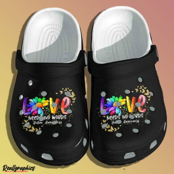 love needs no words crocs autism awareness classic clog t1yoeg
