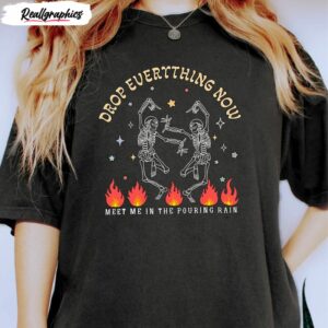 drop everything now skeleton dancing shirt 1 vrttye