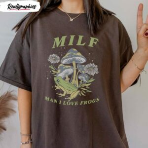 man i love frogs and mushroom funny shirt 1 hskv46