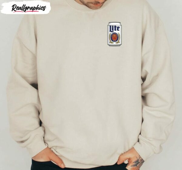 miller lite beer can frocket placement shirt 1 vvdn5b