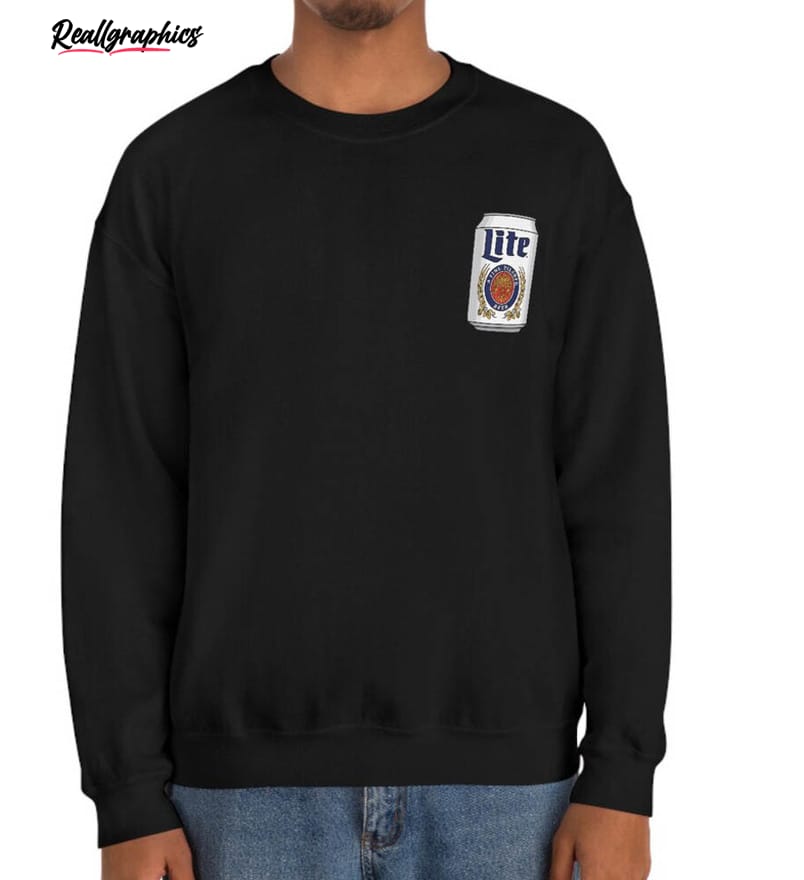 miller lite beer can frocket placement shirt 2 ajdb8e