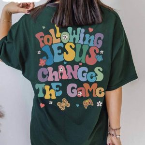 following jesus changes the game twists and turn shirt vacation bible school tee 1 mxj0cd