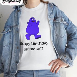 happy birthday grimace shirt mcdonalds grimace meme tee shirt sweatshirt 1 hvw99e