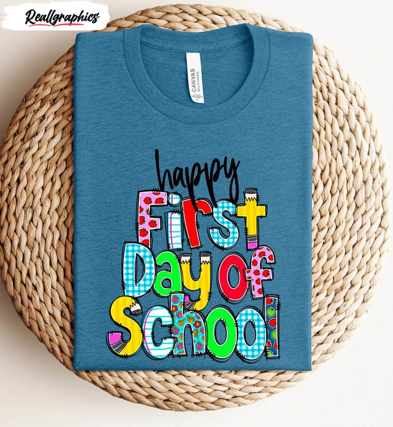 happy first day of school teacher life shirt 2 wobr09