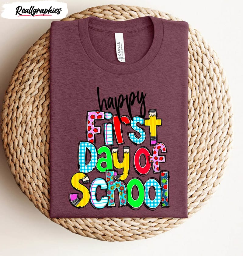 Happy First Day Of School Teacher Life Shirt happy first day of school teacher life shirt 4 bixoes