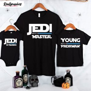 jedi master young padawan jedi and in training baby wars shirt 1 es3wtx