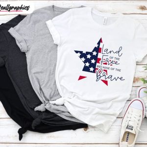 land of the free american flag star patriotic shirt 1 rpfv5h