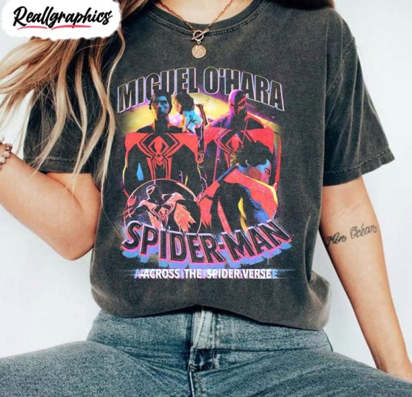 miguel ohara comfort shirt spiderman 2099 unisex hoodie 1 qo35lc
