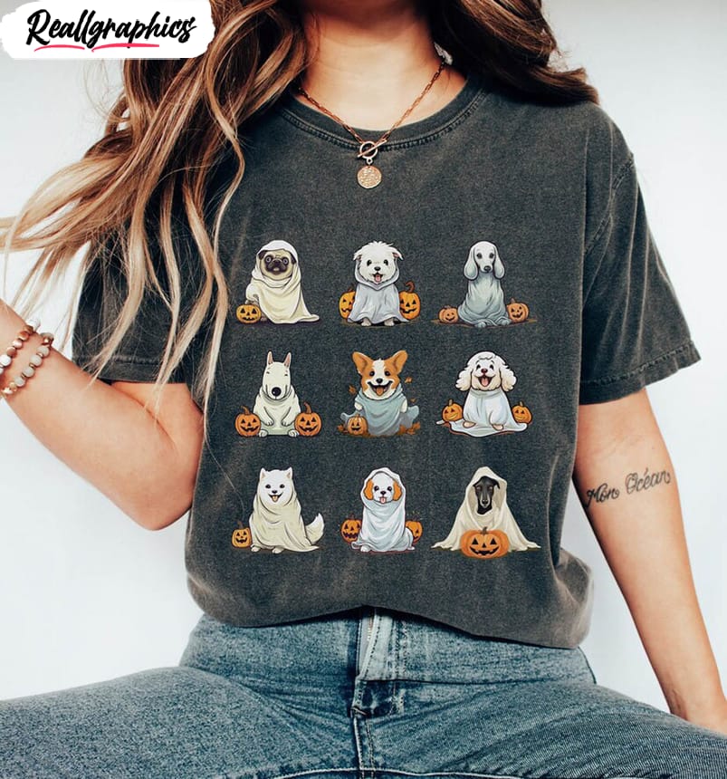 dog halloween shirt comfort colors cute unisex hoodie sweater 1 zvanfs