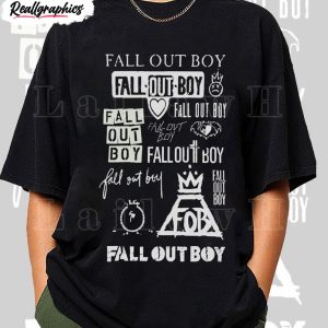 fall out boy logo doodles shirt rock band fall out boy 2023 tour 1 uu7obw