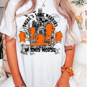 funny theres some horrors in this house shirt spooky season pumpkin hoodie 1 xyazwv