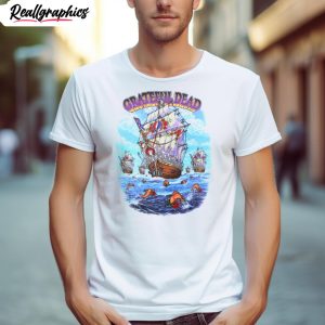 grateful dead 1993 ship of fools artwork by rich normandin t shirt 1 x5i6fm
