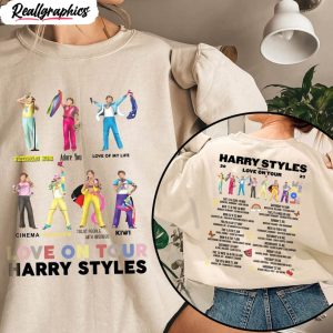 harry style love on tour 2023 shirt harry track list long sleeve unisex hoodie 1 lg8euj