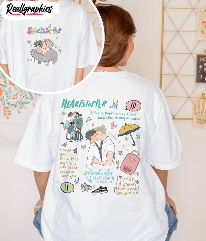 heartstopper vintage shirt nick and charlie unisex t shirt short sleeve 2 pihy89