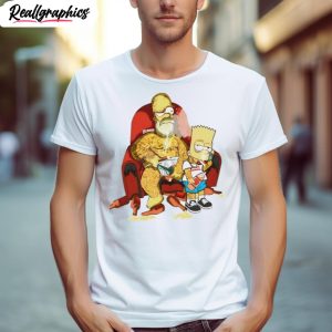 homer simpson and bart simpson gangster shirt 1 qckkcd