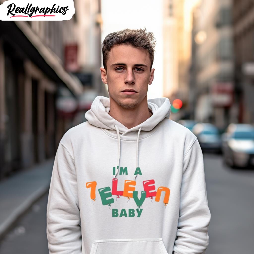 I'M A 7 Eleven Birthday Baby Kids Unisex Hoodie Images By Hersmiles im a 7 eleven birthday baby kids shirt 3 ws4eug