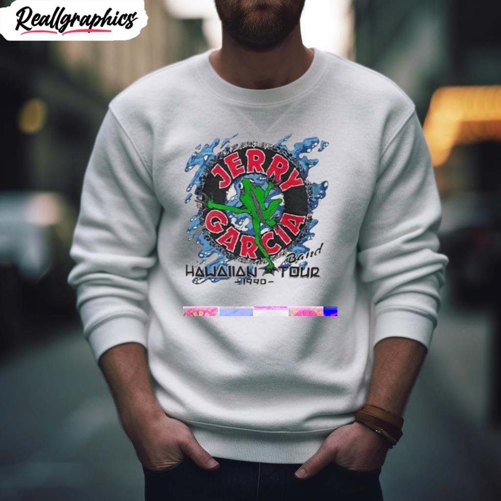 jerry garcia band 1990 hawaiian tour t shirt 2 nltm3t