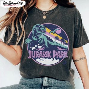 jurassic park vintage shirt jurassic park logo unisex shirt 1 wz0aha