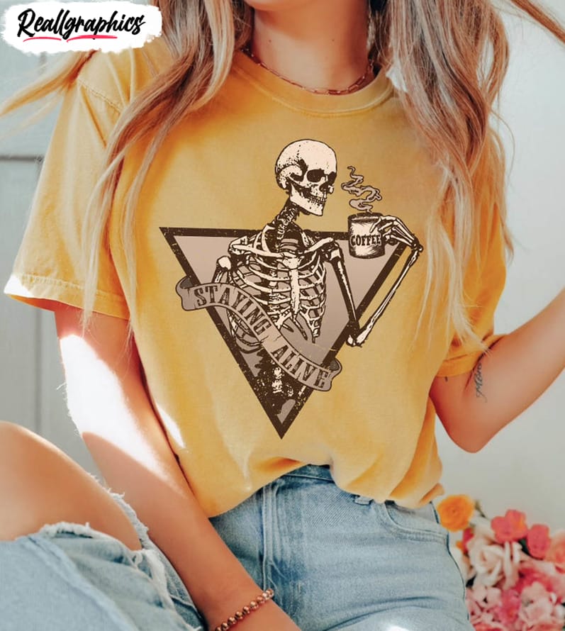 limited staying alive shirt retro crewneck unisex hoodie for coffee lover 2 r097ij