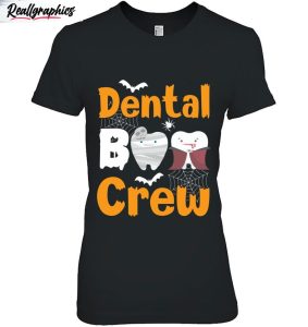 dental boo crew halloween funny dentist assistant gift shirt