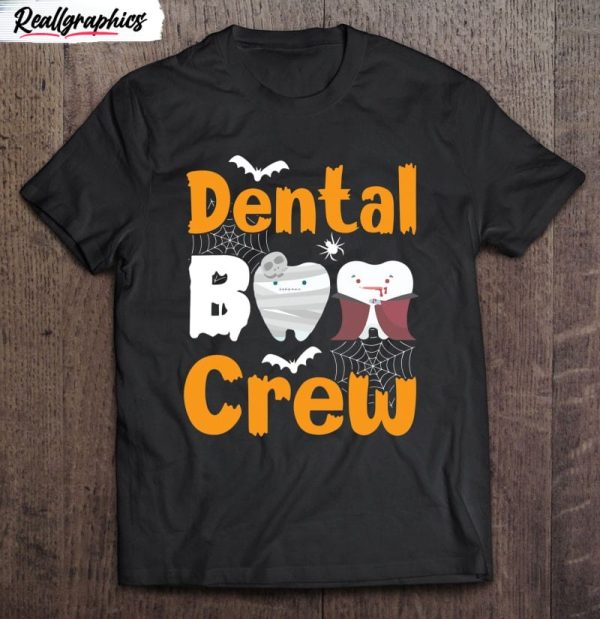 dental boo crew halloween funny dentist assistant gift shirt