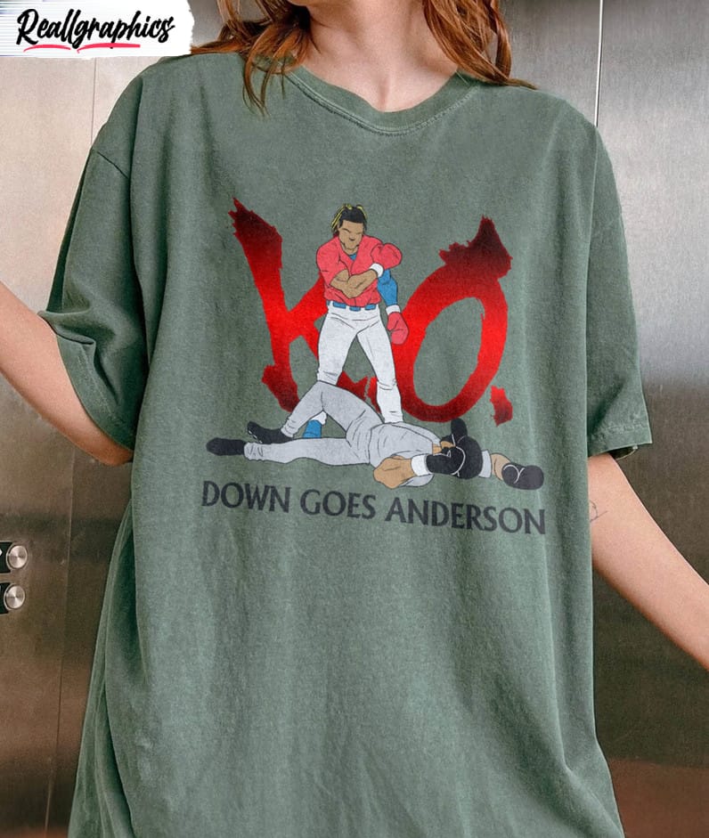 down goes anderson baseball shirt funny meme unisex shirt 2 yr5nov