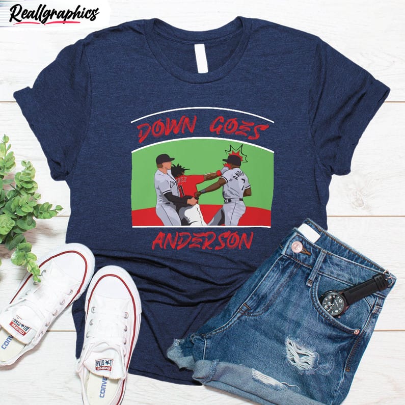 down goes anderson shirt jose ramirez vs tim anderson tee tops short sleeve 2 tluttn