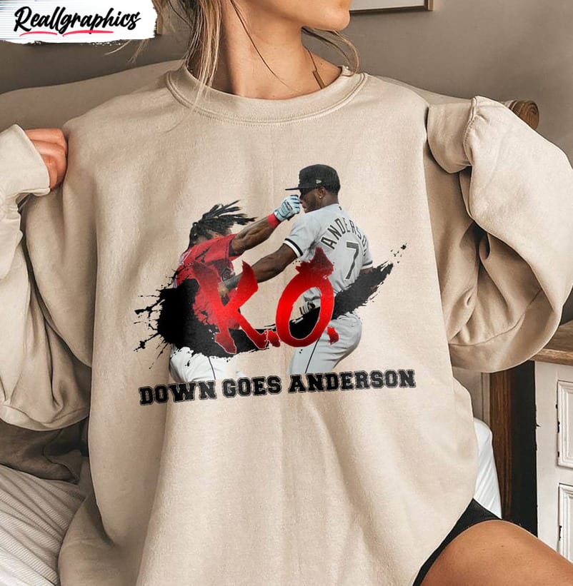down goes anderson trendy shirt funny baseball crewneck sweatshirt 2 ocijhj
