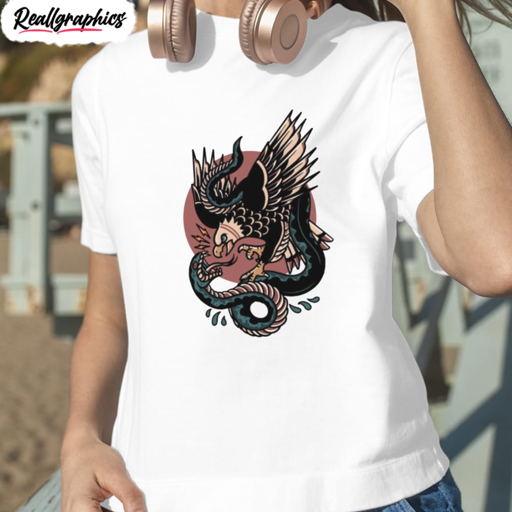 Eagle Versus Snake Traditional Tattoo Halloween Shirt Eagle Versus Snake Traditional Tattoo Halloween Shirt
