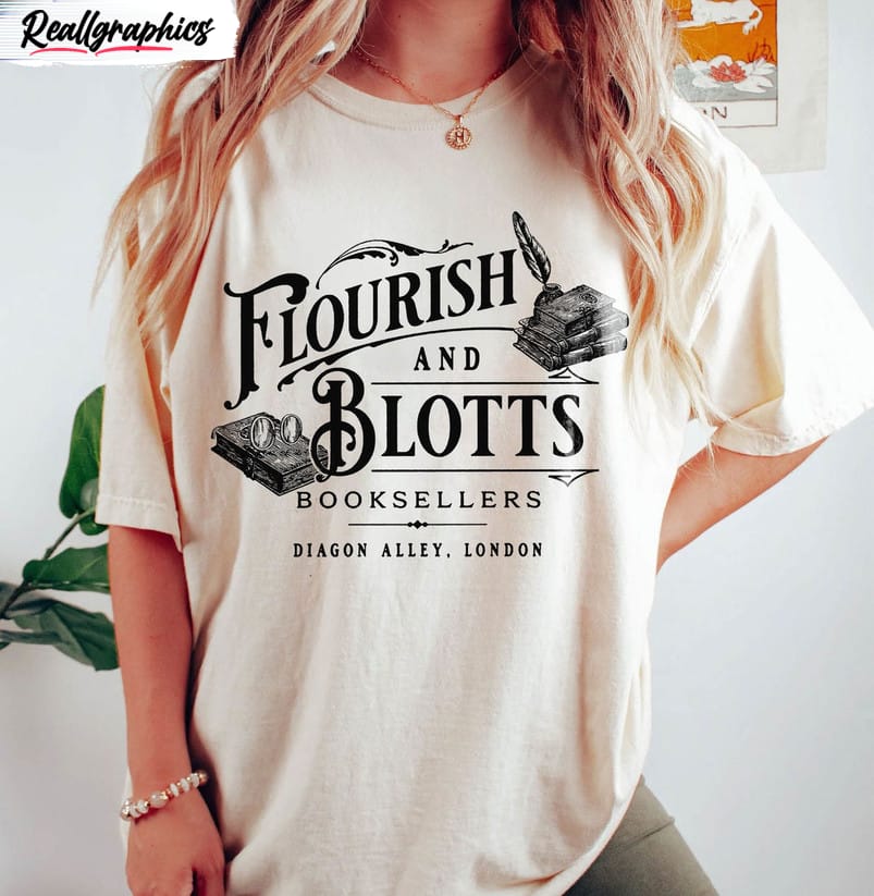 flourish blotts comfort shirt hp fan potter crewneck short sleeve 2 q1ojit