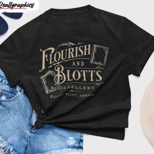 flourish blotts shirt wizard book unisex shirt 1 mqpvqc