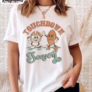 Football Touchdown Season Shirt, Football Retro Unisex Hoodie Crewneck